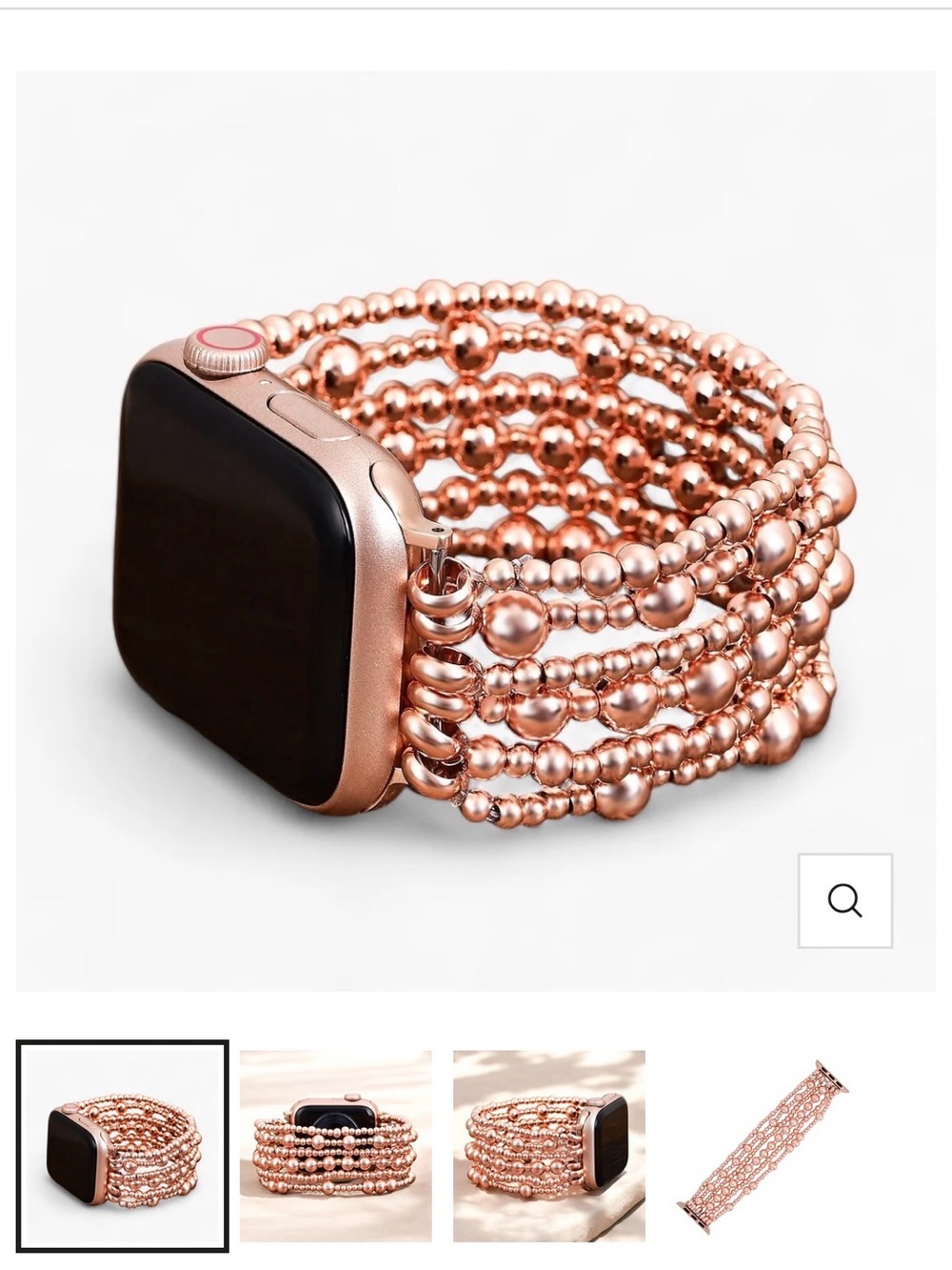 Cape Diablo Rose Gold Serenity Apple Watch Strap